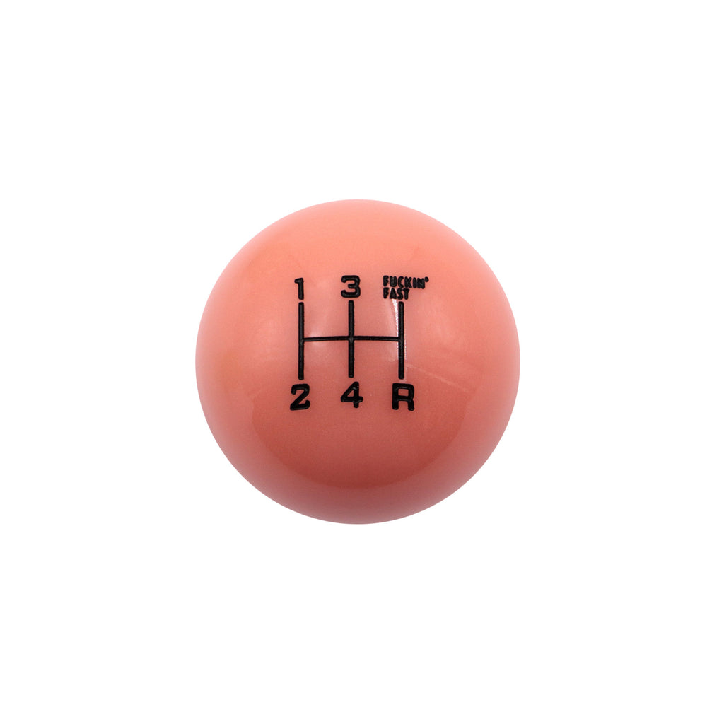 Brand New Universal 5 Speed Fuckin' Fast Round Glow in The Dark Red Ball Gear Shift Knob Lever M8 M10 M12 Thread