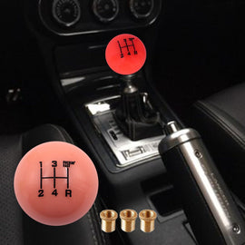 Brand New Universal 5 Speed Fuckin' Fast Round Glow in The Dark Red Ball Gear Shift Knob Lever M8 M10 M12 Thread