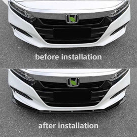 Brand New 3PCS 2018-2020 Honda Accord 4DR Carbon Fiber Look Front Body Bumper LIP Kit