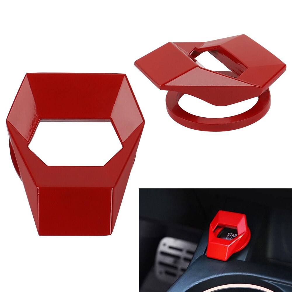 Brand New Universal Red Car Engine Start Stop Push Button Switch Decoration Cover Cap Accessories