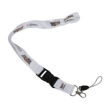 Load image into Gallery viewer, Brand New Jdm Cadillac Racing White Double Sided Printed NYLON Lanyard Neck Strap KeyChain Quick Release