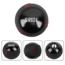 Load image into Gallery viewer, Brand New Bride Leather Black Round Ball Shift Knob Manual Car Racing Gear Shifter M12x1.25