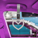 Brand New Jdm TRD Devil Demon Heart White JDM TSURIKAWA Ring Subway Train Bus Handle Strap Charm Drift