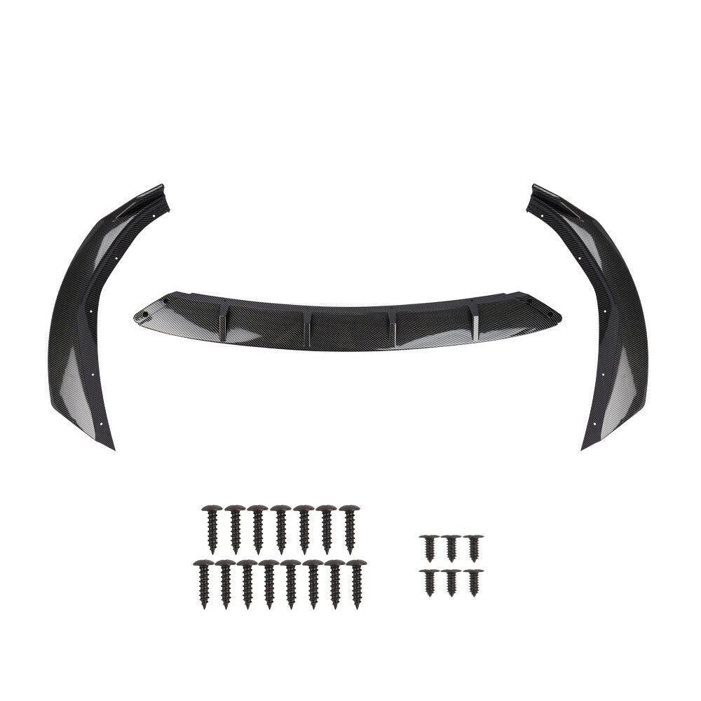 Brand New 3PCS 2019-2023 Bmw 3-Series G20 M340I M-SPORT Carbon Fiber Front Bumper LIP FIT
