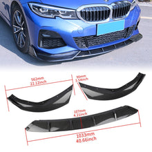 Load image into Gallery viewer, Brand New 3PCS 2019-2023 Bmw 3-Series G20 M340I M-SPORT Carbon Fiber Front Bumper LIP FIT