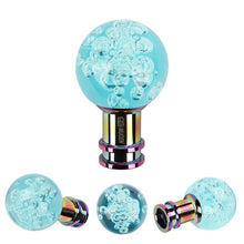 Load image into Gallery viewer, Brand New Mugen Universal Jdm Round Ball Crystal Teal Bubble Manual Car Racing Gear Shift Knob Shifter M12 M10 M8