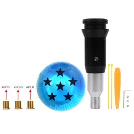 Brand New 6 Star Blue Dragon ball Z Custom 54mm Shift Knob Automatic Transmission Car Racing Gear Shifter