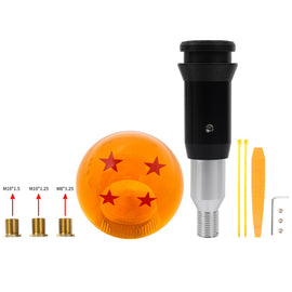 Brand New 4 Star Orange Dragon ball Z Custom 54mm Shift Knob Automatic Transmission Car Racing Gear Shifter