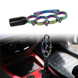 Brand New Universal Neo-Chrome Shift Knob For Manual Short Throw Gear Knuckle Brass Buster Shifter