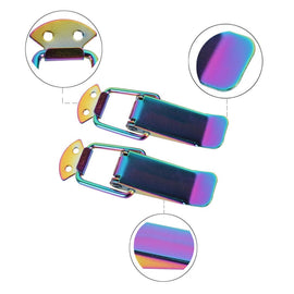 Brand New Universal Neo-Chrome Car Bumper Trunk Fender Hatch Lids Quick Release Fastener 4