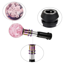 Load image into Gallery viewer, Brand New Universal Jdm Nismo Round Ball Pink Crystal Bubble Automatic Car Racing Gear Shift Knob Shifter M12 M10 M8