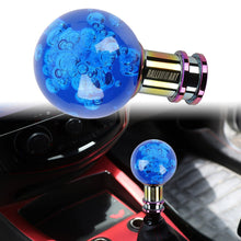 Load image into Gallery viewer, Brand New Ralliart Universal Jdm Round Ball Crystal Blue Bubble Manual Car Racing Gear Shift Knob Shifter M12 M10 M8