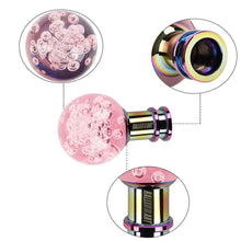 Load image into Gallery viewer, Brand New Ralliart Universal Jdm Round Ball Crystal Pink Bubble Manual Car Racing Gear Shift Knob Shifter M12 M10 M8