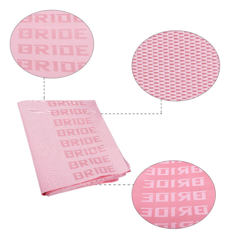 BRAND NEW Full Pink JDM Bride Fabric Cloth For Car Seat Panel Armrest Decoration 1M×1.6M