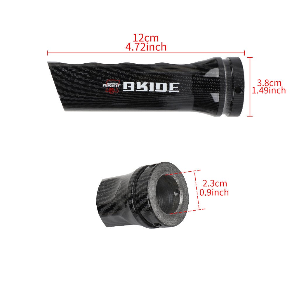 Brand New 1PCS Bride Carbon Fiber Look Style Car Handle Hand Brake Sleeve Universal Fitment Cover