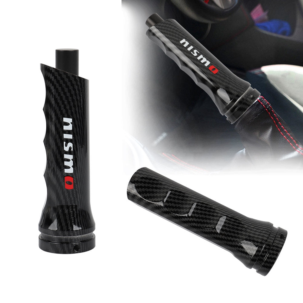 Brand New 1PCS Nismo Carbon Fiber Look Style Car Handle Hand Brake Sleeve Universal Fitment Cover