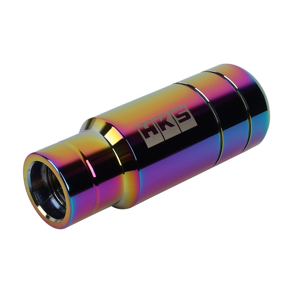 Brand New 9CM HKS Racing Aluminum Neo-Chrome Manual Gear Shift Knob Shifter M8 M10 M12