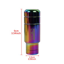 Load image into Gallery viewer, Brand New 9CM HKS Racing Aluminum Neo-Chrome Manual Gear Shift Knob Shifter M8 M10 M12