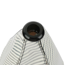 Load image into Gallery viewer, Brand New Universal Carbon Fiber Leather PVC Style Silver Stitch Leather Gear Manual Shifter Shift Knob Boot