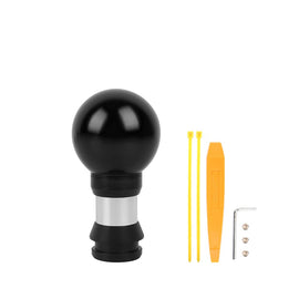 Brand New Universal JDM Round Ball Black Aluminum Automatic Gear Shift Knob Shifter