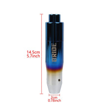 Load image into Gallery viewer, Brand New JDM Universal Bride Burnt Blue Aluminum Automatic Stick Gear Shift Knob Lever Shifter M8 M10 M12