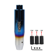 Load image into Gallery viewer, Brand New JDM Universal Bride Burnt Blue Aluminum Automatic Stick Gear Shift Knob Lever Shifter M8 M10 M12