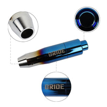 Load image into Gallery viewer, Brand New JDM Universal Bride Burnt Blue Aluminum Automatic Stick Gear Shift Knob Lever Shifter M8 M10 M12
