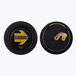 Brand New Universal Momo Car Horn Button Black Steering Wheel Center Cap W/Packaging