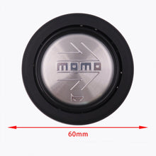 Load image into Gallery viewer, Brand New Universal Momo Car Horn Button Silver Steering Wheel Center Cap W/Packaging