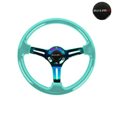 Load image into Gallery viewer, Brand New 350mm 14&quot; Universal JDM Nismo Green Deep Dish ABS Racing Steering Wheel Neo-Chrome Spoke