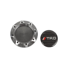 Load image into Gallery viewer, Brand New Toyota TRD Real Carbon Fiber Sticker ALUMNIUM Gunmetal Billet Engine Oil FILLER Cap