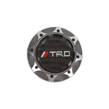 Load image into Gallery viewer, Brand New Toyota TRD Real Carbon Fiber Sticker ALUMNIUM Gunmetal Billet Engine Oil FILLER Cap