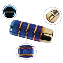 Load image into Gallery viewer, Brand New Universal Mugen Burnt Blue Aluminum Manual Gear Stick Shift Knob Shifter Lever Head
