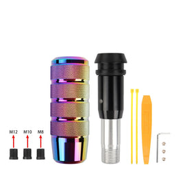 Brand New Universal Frosted Neo-Chrome Aluminum Automatic Gear Stick Shift Knob Shifter Lever Head
