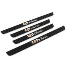 Load image into Gallery viewer, Brand New 4PCS Universal Cadillac Silver Rubber Car Door Scuff Sill Cover Panel Step Protector