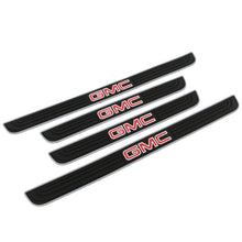 Load image into Gallery viewer, Brand New 4PCS Universal GMC Silver Rubber Car Door Scuff Sill Cover Panel Step Protector