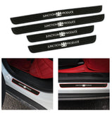 Brand New 4PCS Universal Junction Produce Silver Rubber Car Door Scuff Sill Cover Panel Step Protector