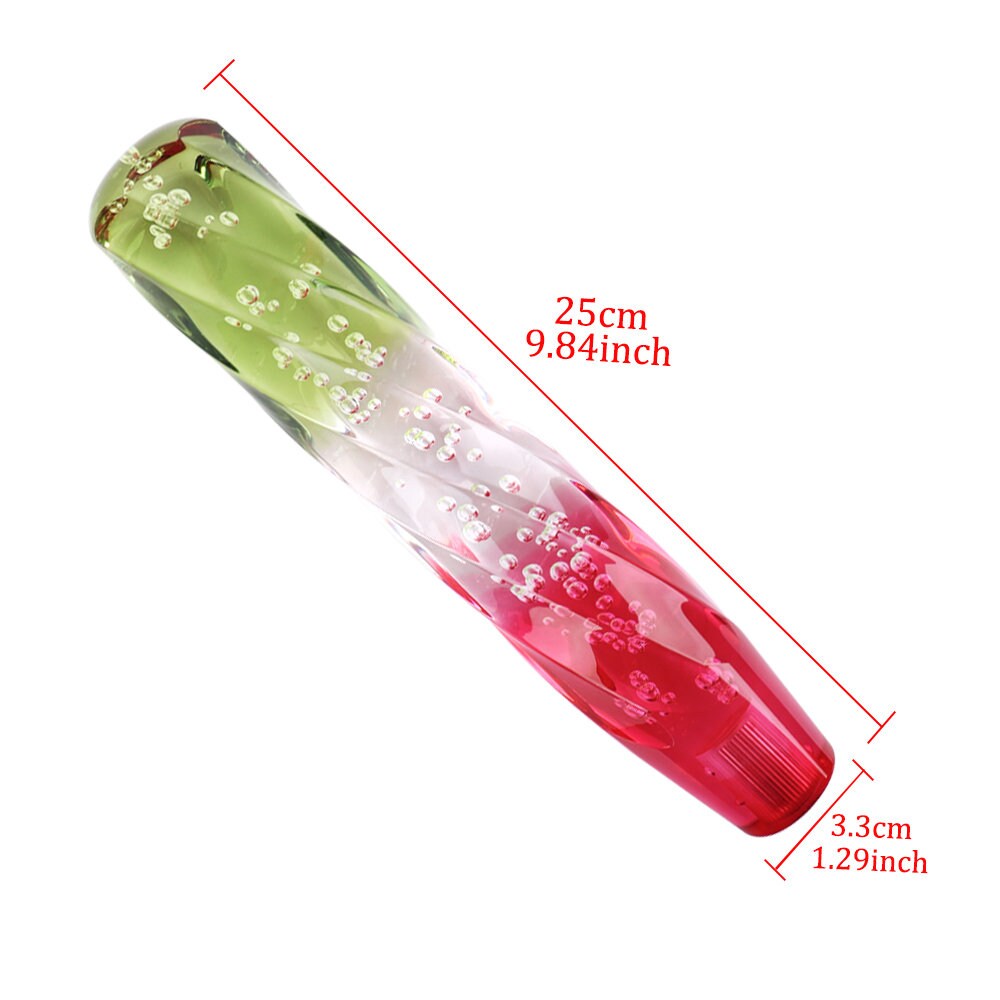 Brand New VIP JDM 25CM Transparent Yellow/White/Red Crystal Bubble Gear Shift Knob Manual / Automatic Universal
