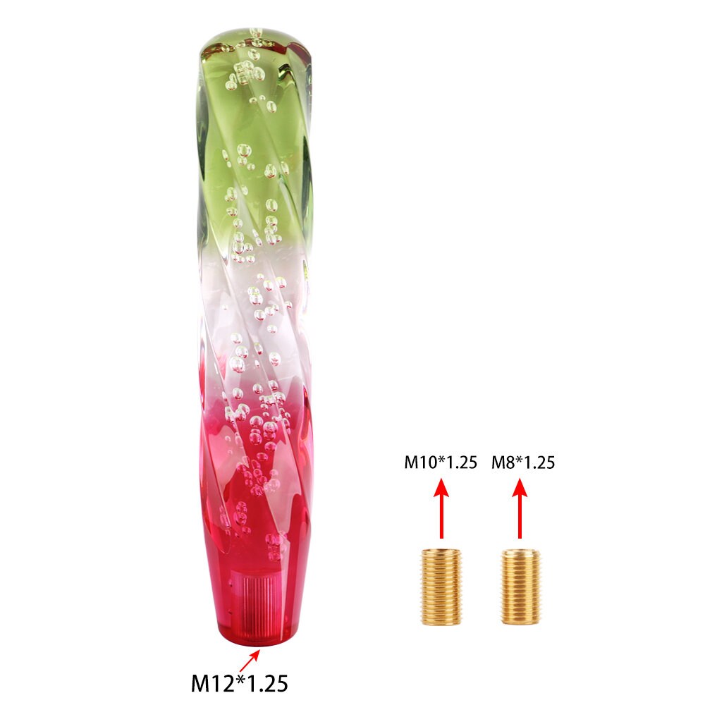 Brand New VIP JDM 25CM Transparent Yellow/White/Red Crystal Bubble Gear Shift Knob Manual / Automatic Universal