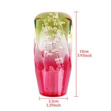 Load image into Gallery viewer, Brand New VIP JDM 10CM Transparent Yellow/White/Red Crystal Bubble Gear Shift Knob Manual / Automatic Universal