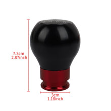 Load image into Gallery viewer, Brand New 6 Speed Aluminum Black/Red Universal Manual MT Racing Car Gear Shift Knob