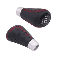 Load image into Gallery viewer, BRAND NEW 6 Speed Leather Aluminum Manual Shift Knob Gear Stick Shifter Lever Universal