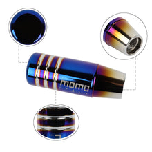 Load image into Gallery viewer, Brand New Universal 9CM Momo Aluminum Burnt Blue Manual Transmission Car Racing Gear Shift Knob