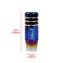 Load image into Gallery viewer, Brand New Universal 9CM TRD Aluminum Burnt Blue Manual Transmission Car Racing Gear Shift Knob