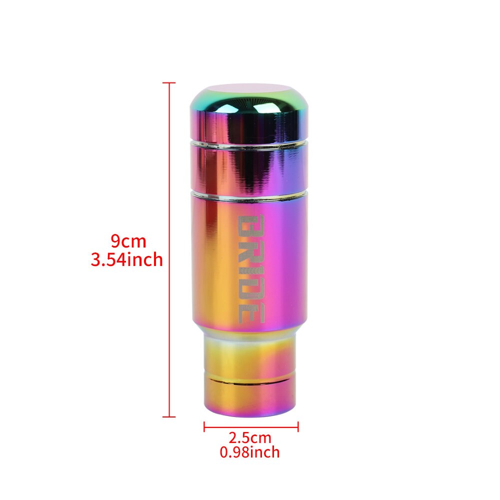 Brand New Universal 9CM BRIDE Aluminum Neo-Chrome Manual Transmission Car Racing Gear Shift Knob