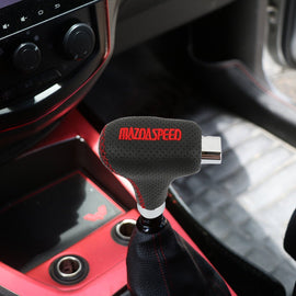 Brand New Mazdaspeed Universal Black Leather Automatic Transmission Shift Knob For Universal