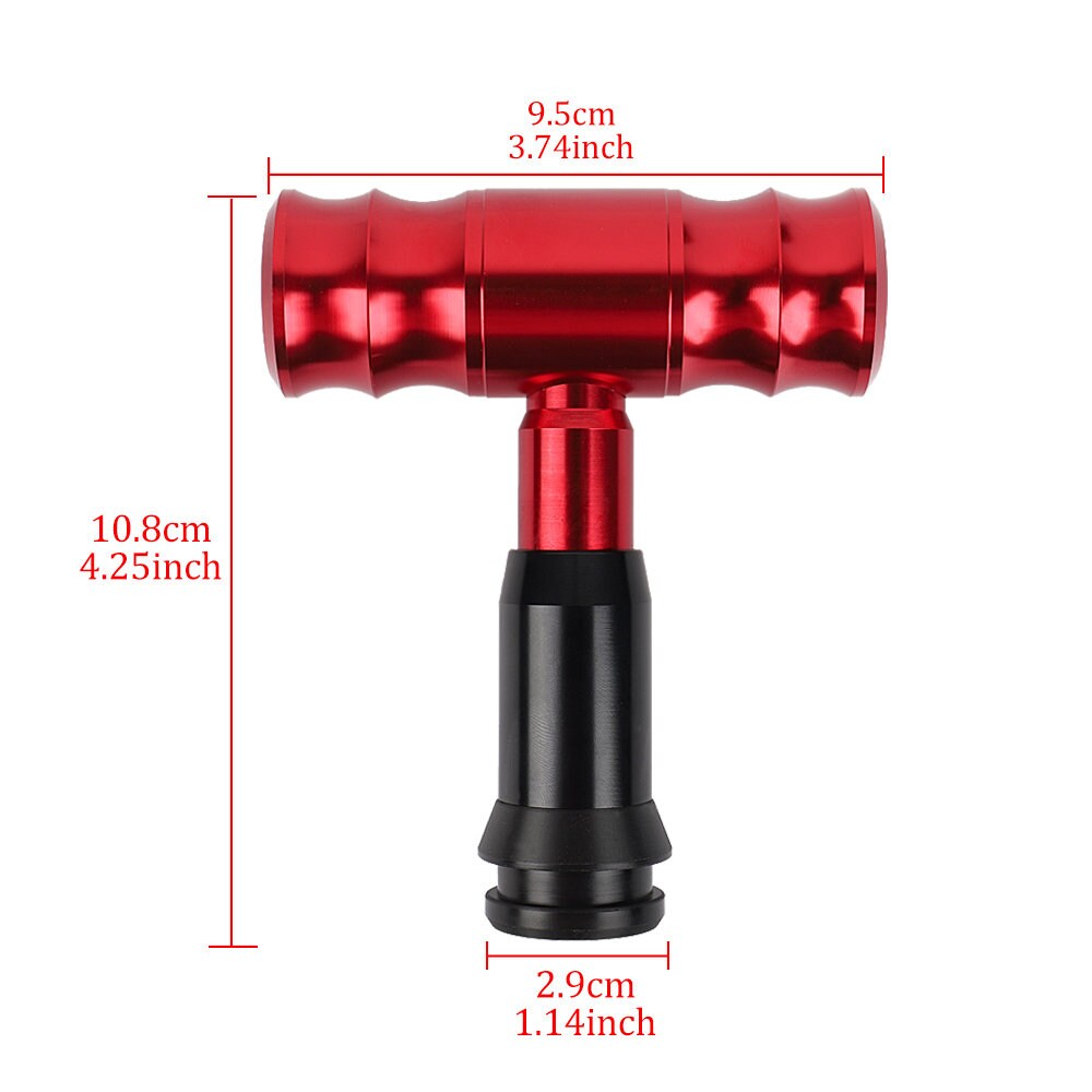 Brand New Aircraft Joystick Red Aluminum Automatic Car Racing Gear Shift Knob Universal