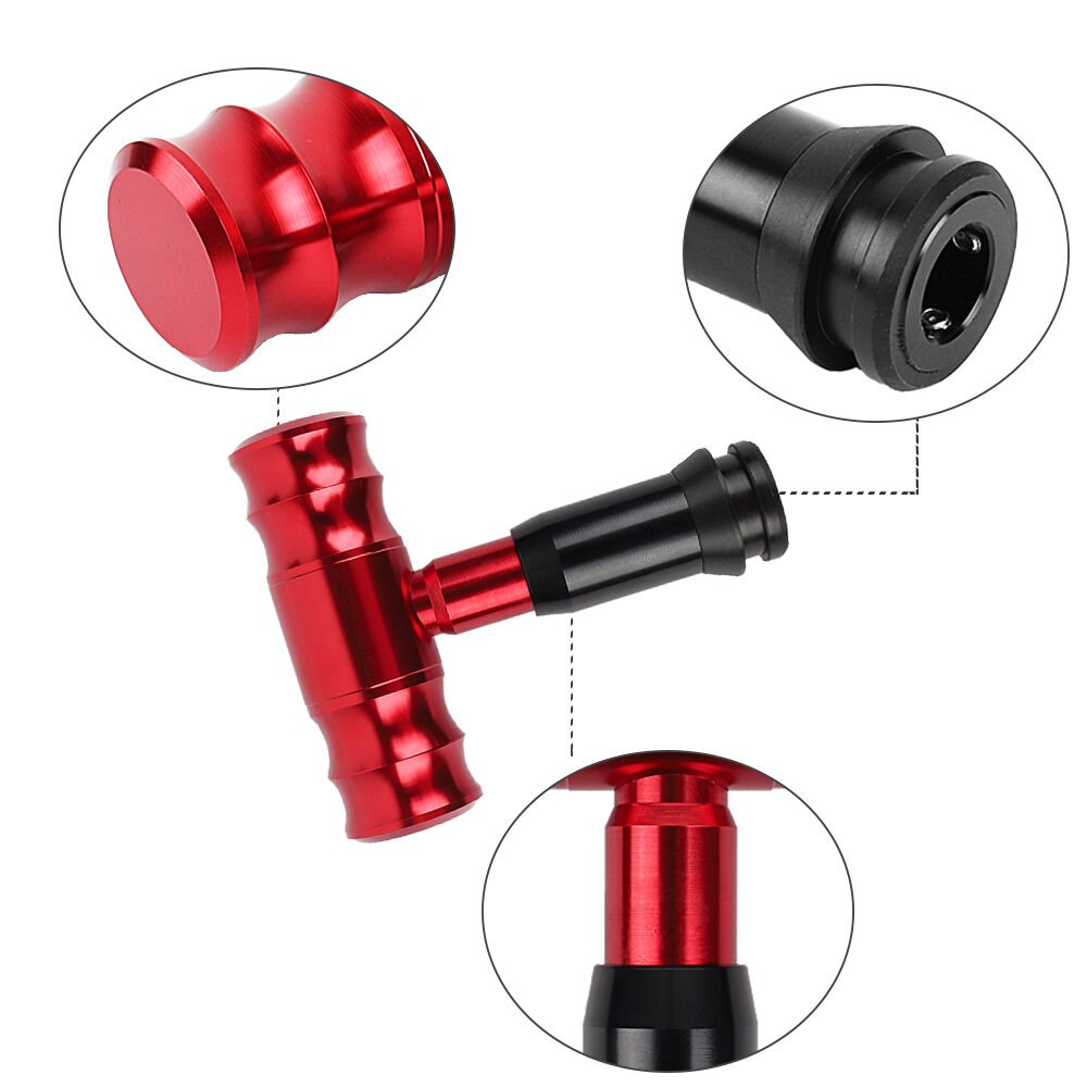 Brand New Aircraft Joystick Red Aluminum Automatic Car Racing Gear Shift Knob Universal