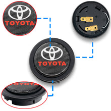 Load image into Gallery viewer, Brand New Universal Jdm Toyota Car Horn Button Steering Wheel Center Cap Carbon Fiber