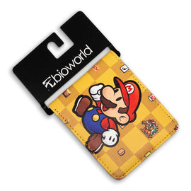 Brand New Men Super Mario Bros Purse Short Bifold Fashion Leather Wallet